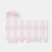 Roze marmeren cadeau doos voor gelukwensen bedankdoosjes (Uitgevouwen)