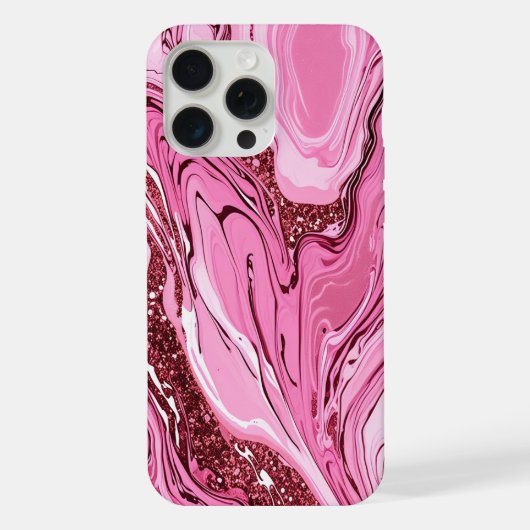 Roze Marmeren Droom iPhone Hoesje (Achterkant)