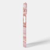 Roze marmeren hoes met ingewikkelde aders (Achterkant / Rechts)