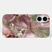 Roze Marmeren Hoestelcase Goud Neutraal Luxe Case-Mate iPhone Case (Achterkant (horizontaal))