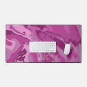 Roze Marmeren Kleur Bureaumat (Keyboard & Muis)