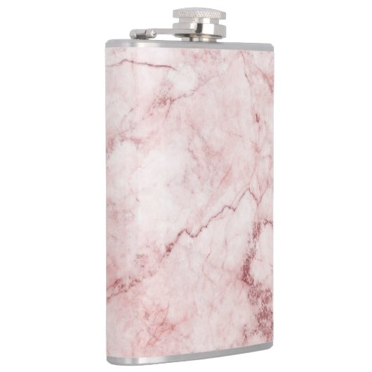 roze marmeren kolf heupfles (Rechts)