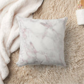 Roze Marmeren Kussen met gepatrooneerde rug (Deken)