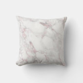 Roze Marmeren Kussen met gepatrooneerde rug (Voorkant)