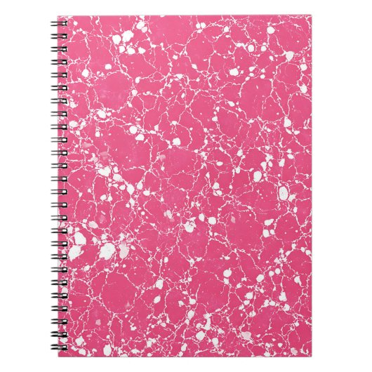 Roze marmeren notitieboek (Voorkant)