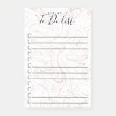  Roze Marmeren Patroon Post-it® Notes (Voorkant)