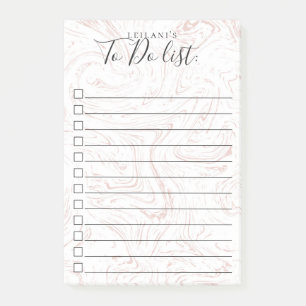 Roze Marmeren Patroon Post-it® Notes