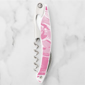 Roze Marmeren Schilderij Kurkentrekker (Voorkant)