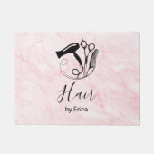Roze Marmeren Schoonheidssalon Deurmat (Voorkant)