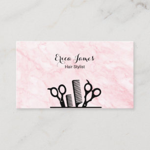 Roze Marmeren Schoonheidssalon Visitekaartje