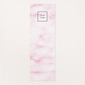 Roze marmeren studio bedrijfslogo yogamat (Voorkant)