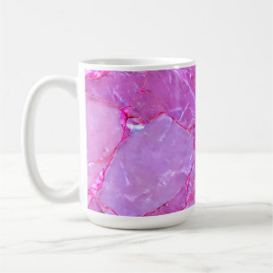 Roze Marmeren Textuur, Marmeren Effect Koffiemok