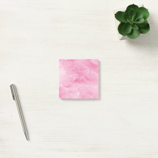 Roze marmeren water post-it® notes (Kantoor)