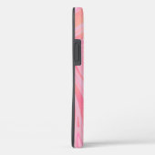 Roze marmeren werveling & gouden glinsterpatroon Case-Mate iPhone case (Achterkant / Rechts)