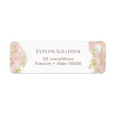 roze marmeringlogo voor retournering etiket (Voorkant)