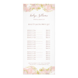 roze marmeringskaart reclamekaart