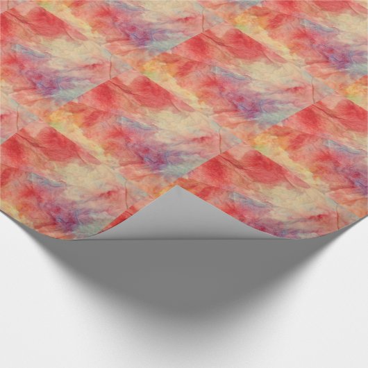 Roze marmerpapier cadeaupapier (Hoek)