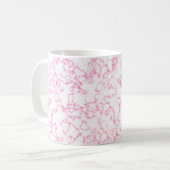 Roze marmerpatroon koffiemok (Voorkant links)