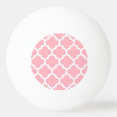 Roze Marokkaans Quatrefoil Patroon #5 Pingpongbal (Achterkant)