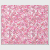 Roze Marokkaans Quatrefoil Patroon Cadeaupapier (Vlak)