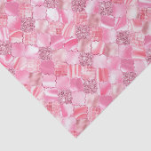 Roze Marokkaans Quatrefoil Patroon Tissuepapier (Detail)