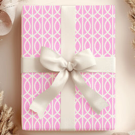 Roze Marokkaans Traliewerk Cadeaupapier
