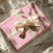 Roze Marokkaans Traliewerk Cadeaupapier