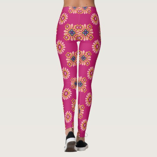 roze marokkaanse leggings (Achterkant)