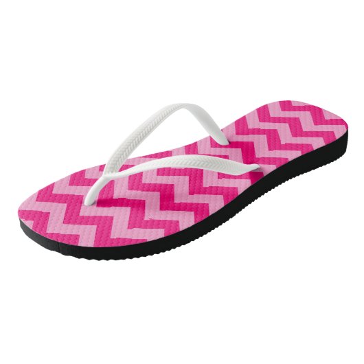 Roze Marokkaanse Moods Chevrons Teenslippers (Schuin)