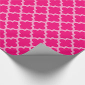 Roze Marokkaanse Moods Quatrefoil Cadeaupapier (Hoek)