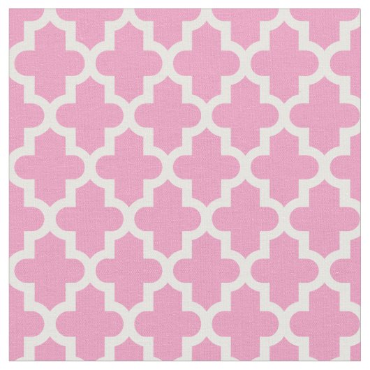 Roze Marokkaanse print Stof (Close Up)