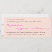 Roze Marokkaanse uitnodiging tot huwelijk (Achterkant)