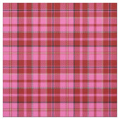 Roze Maroon Geruite Tartan Design Stof (Swatch)