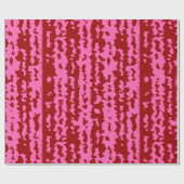 Roze Maroon Rood Onregelmatig Abstract Ontwerp  Cadeaupapier (Vlak)