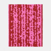 Roze Maroon Rood Onregelmatig Abstract Ontwerp Fleece Deken (Voorkant)