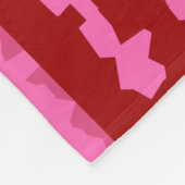 Roze Maroon Rood Onregelmatig Abstract Ontwerp  Fleece Deken (Hoek)