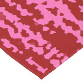 Roze Maroon Rood Onregelmatig Abstract Ontwerp Korte Tafelloper (Hoek)