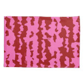 Roze Maroon Rood Onregelmatig Abstract Ontwerp Kussensloop (Achterkant)