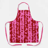 Roze Maroon Rood Onregelmatig Abstract Ontwerp  Schort (Voorkant)