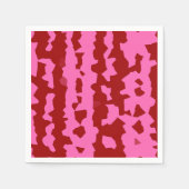 Roze Maroon Rood Onregelmatig Abstract Ontwerp Servet (Voorkant)