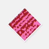 Roze Maroon Rood Onregelmatig Abstract Ontwerp Servet (Hoek)