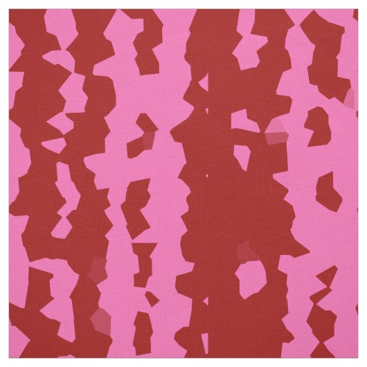 Roze Maroon Rood Onregelmatig Abstract Ontwerp  Stof (Swatch)