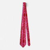 Roze Maroon Rood Onregelmatig Abstract Ontwerp  Stropdas (Voorkant)