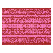 Roze Maroon Rood Onregelmatig Abstract Ontwerp  Tafelkleed (Voorkant (Horizontaal))