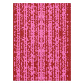 Roze Maroon Rood Onregelmatig Abstract Ontwerp  Tafelkleed (Voorkant)