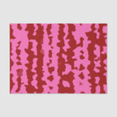 Roze Maroon Rood Onregelmatig Abstract Ontwerp  Tissuepapier (Voorkant)