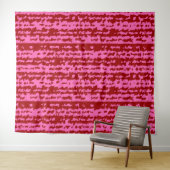 Roze Maroon Rood Onregelmatig Abstract Ontwerp Wandkleed (In Situ (horizontaal))