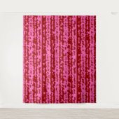 Roze Maroon Rood Onregelmatig Abstract Ontwerp Wandkleed (Voorkant)