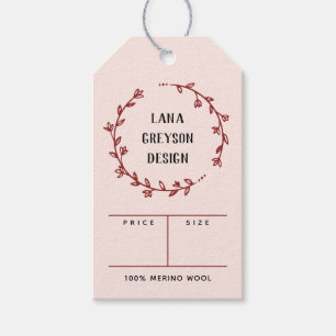 Roze maroon Wreath Social Media Price Cadeaulabel