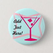 Roze Martini Button (Voorkant)